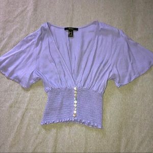 Forever 21 deep v-neck blouse